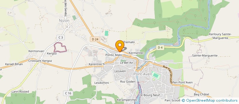 localisation de l'entreprise MADAME RENEE ANDRE à PONT-AVEN