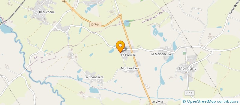 localisation de l'entreprise MADAME RENEE APPARAILLY à LA FORET-SUR-SEVRE