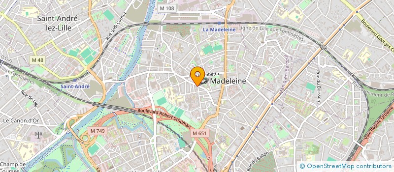 localisation de l'entreprise MADAME RENEE ARQUEMBOURG à LA MADELEINE