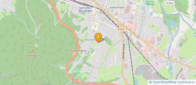 localisation de l'entreprise MADAME RENEE AUBERTIN à SAINT-DIE-DES-VOSGES