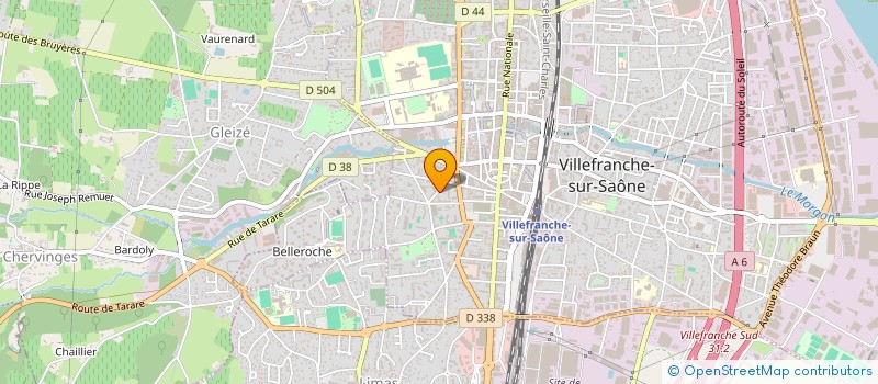 localisation de l'entreprise MADAME RENEE AUGRIS à VILLEFRANCHE-SUR-SAONE