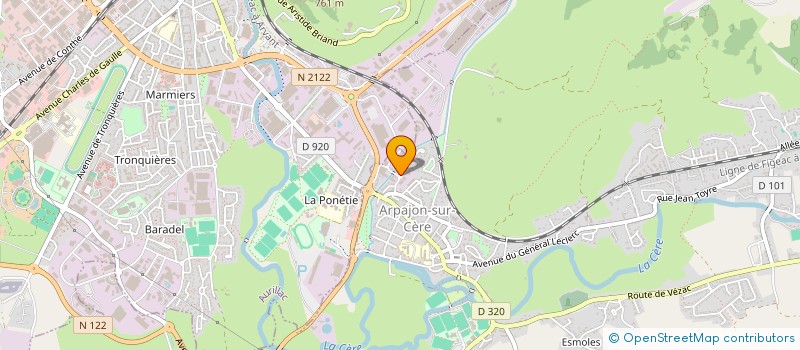 localisation de l'entreprise MADAME RENEE BAC à ARPAJON-SUR-CERE