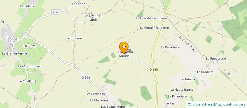 localisation de l'entreprise MADAME RENEE BARBIER à ECORCEI