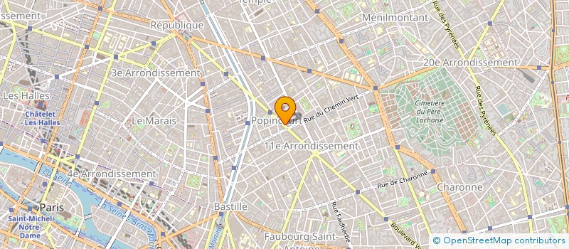 localisation de l'entreprise MADAME RENEE BARDARY  PARIS