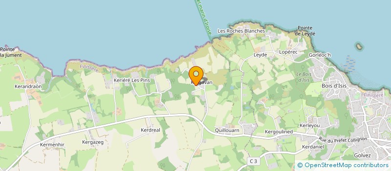 localisation de l'entreprise MADAME RENEE BARIOU  POULLAN SUR MER