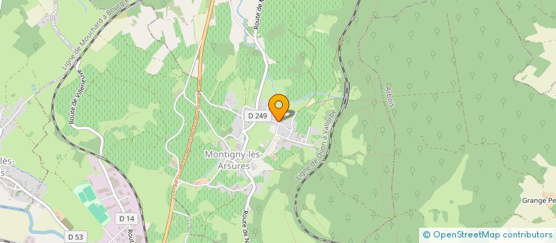 localisation de l'entreprise MADAME RENEE BARREY  MONTIGNY-LES-ARSURES