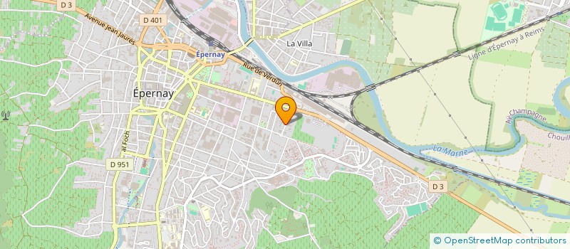 localisation de l'entreprise MADAME RENEE BAUDET  EPERNAY