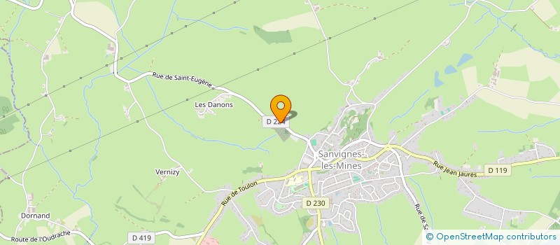 localisation de l'entreprise MADAME RENEE BAUDOT  SANVIGNES LES MINES