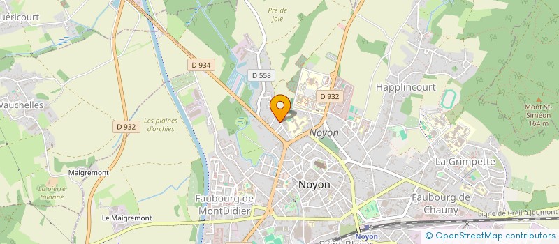 localisation de l'entreprise MADAME RENEE BECQUET à NOYON