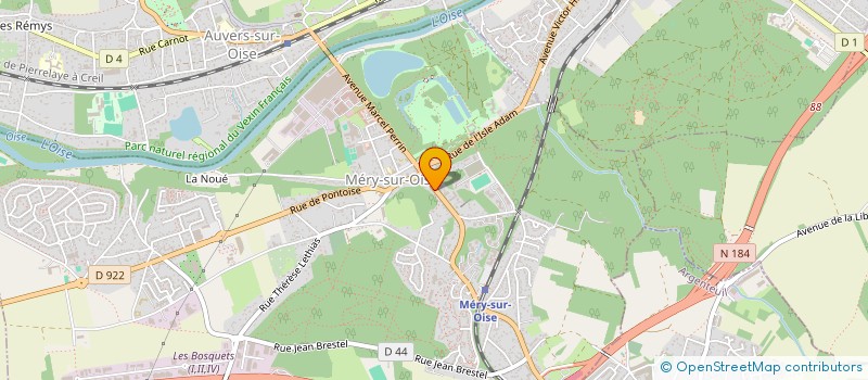 localisation de l'entreprise MADAME RENEE BERBET  MERY-SUR-OISE