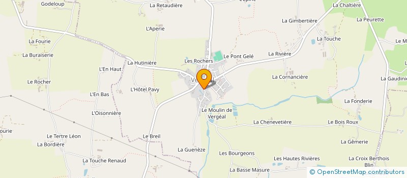 localisation de l'entreprise MADAME RENEE BERHAULT à VERGEAL
