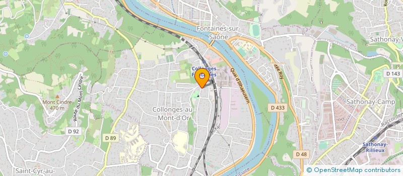 localisation de l'entreprise MADAME RENEE BERNARD  COLLONGES-AU-MONT-D'OR