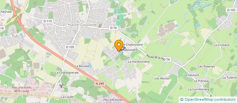 localisation de l'entreprise MADAME RENEE BOCHEREAU  HAUTE-GOULAINE