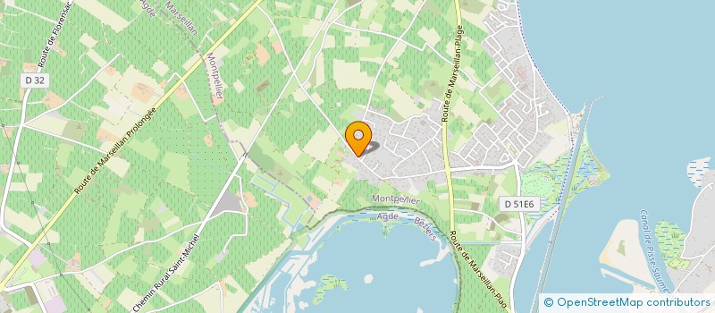 localisation de l'entreprise MADAME RENEE BOSC à MARSEILLAN