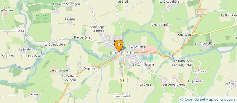 localisation de l'entreprise MADAME RENEE BOUILLY à JOUE-SUR-ERDRE