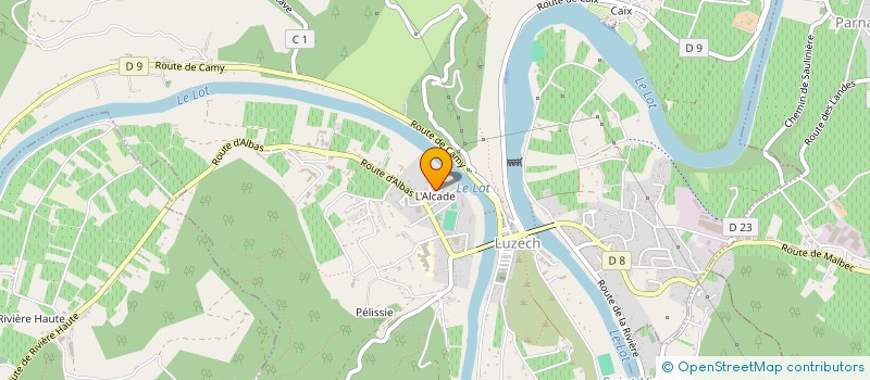 localisation de l'entreprise MADAME RENEE BOUSSAC  CAILLAC