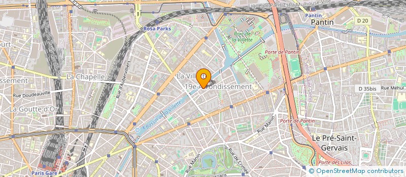 localisation de l'entreprise MADAME RENEE BRODA  PARIS