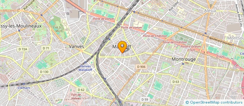 localisation de l'entreprise MADAME RENEE BRONZINI DE CARAFFA  MALAKOFF