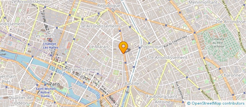 localisation de l'entreprise MADAME RENEE BULTEL à PARIS