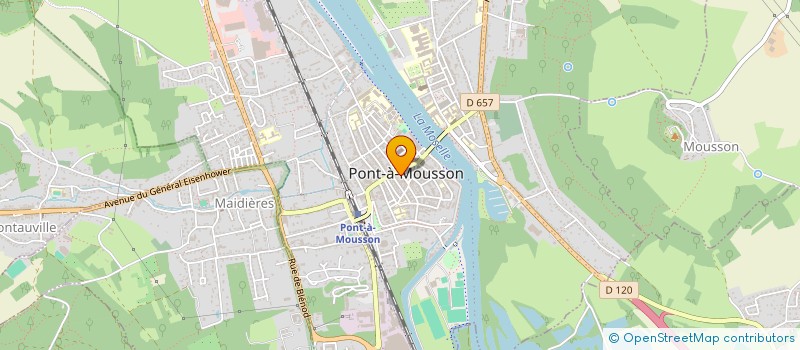 localisation de l'entreprise MADAME RENEE BURKARD  PONT-A-MOUSSON