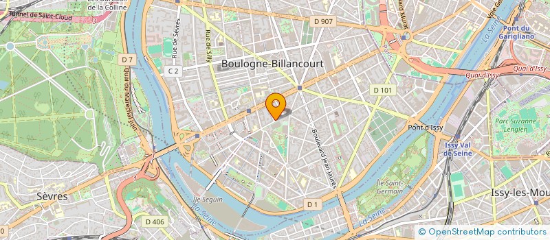 localisation de l'entreprise MADAME RENEE CAILLERE à BOULOGNE-BILLANCOURT