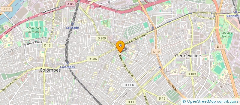localisation de l'entreprise MADAME RENEE CALVIAC  ASNIERES-SUR-SEINE