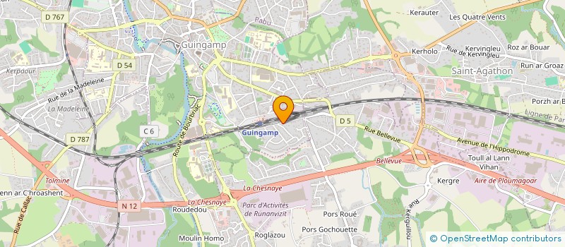 localisation de l'entreprise MADAME RENEE CAMPION  GUINGAMP