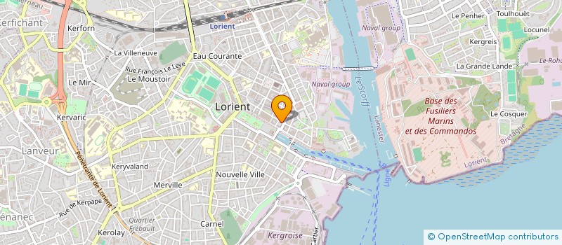 localisation de l'entreprise MADAME RENEE CANTIN  LORIENT