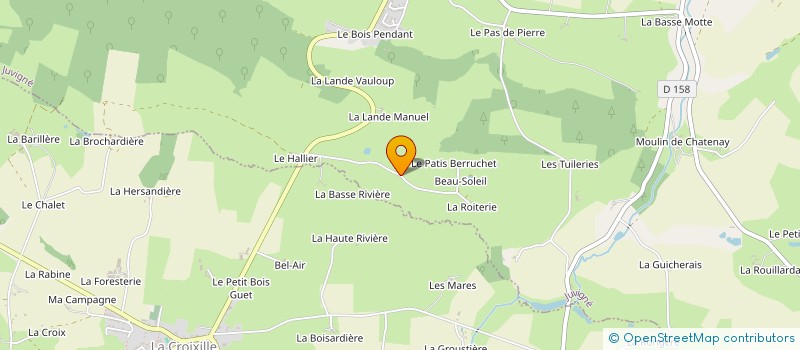 localisation de l'entreprise MADAME RENEE CARRE à JUVIGNE