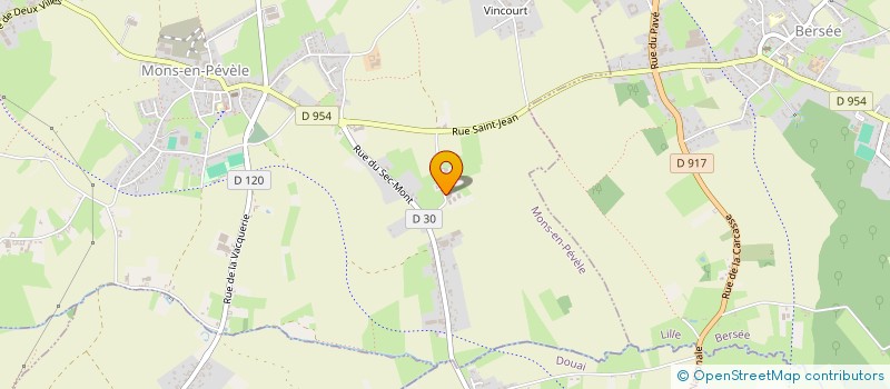 localisation de l'entreprise MADAME RENEE CATTEAU  MONS-EN-PEVELE