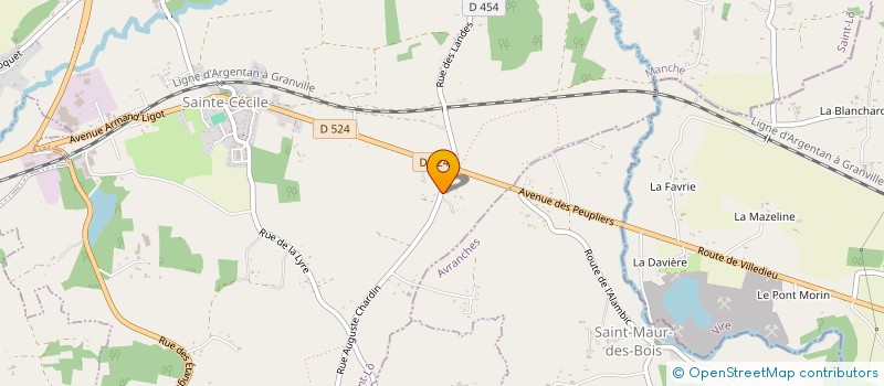localisation de l'entreprise MADAME RENEE CHAIGNON à SAINTE-CECILE