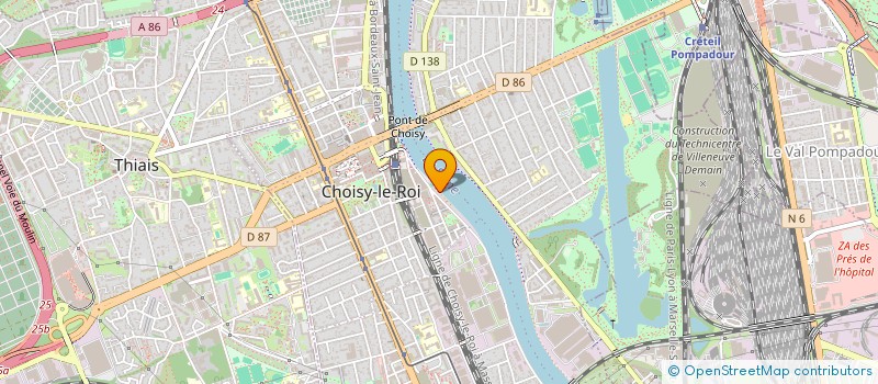 localisation de l'entreprise MADAME RENEE CHALIER à CHOISY-LE-ROI