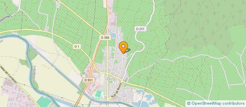 localisation de l'entreprise MADAME RENEE CHARBONNIER  DIZY