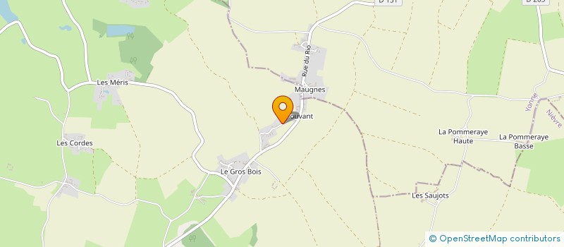 localisation de l'entreprise MADAME RENEE CHAUVIERRE à DAMPIERRE-SOUS-BOUHY