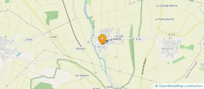 localisation de l'entreprise MADAME RENEE CHOFFRUT  ESPIRAT