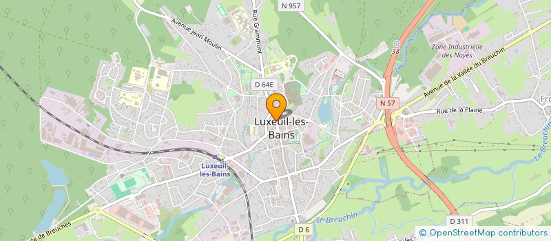localisation de l'entreprise MADAME RENEE CHOLLEY à LUXEUIL-LES-BAINS