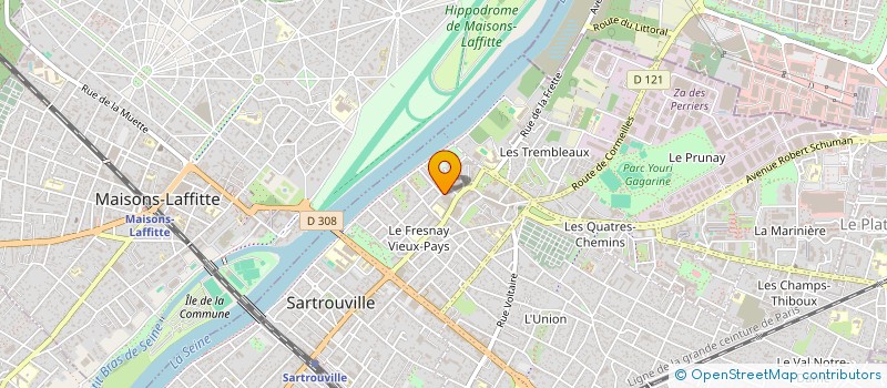 localisation de l'entreprise MADAME RENEE COUUROUMAH BOUNAH à SARTROUVILLE