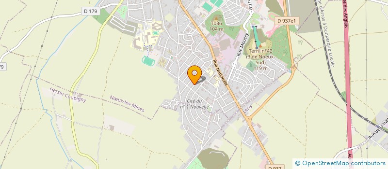 localisation de l'entreprise MADAME RENEE CRETON  NOEUX LES MINES