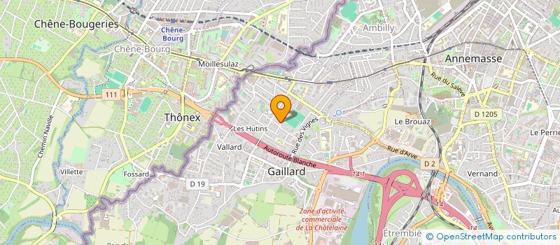 localisation de l'entreprise MADAME RENEE CUGNET  GAILLARD