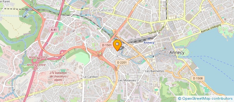 localisation de l'entreprise MADAME RENEE DALLEX  ANNECY