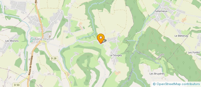 localisation de l'entreprise MADAME RENEE DAMAISIN  LES ABRETS EN DAUPHINE