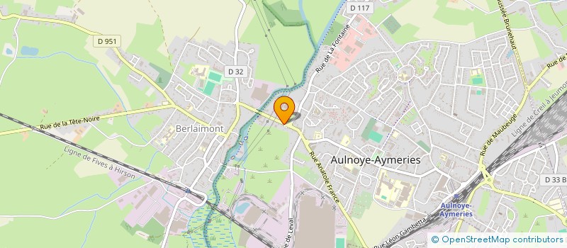 localisation de l'entreprise MADAME RENEE DEDISSE  AULNOYE-AYMERIES