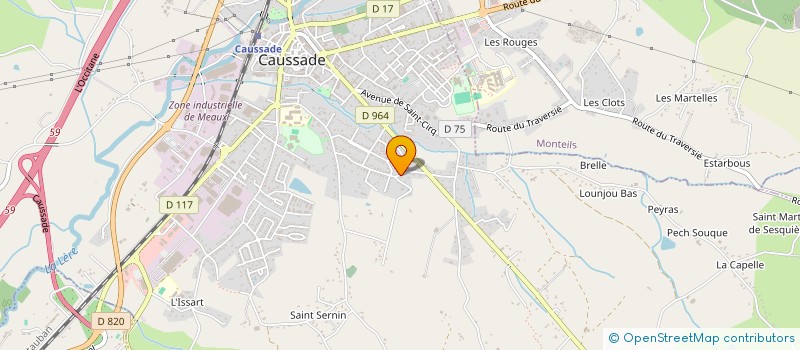 localisation de l'entreprise MADAME RENEE DELCASSE  CAUSSADE