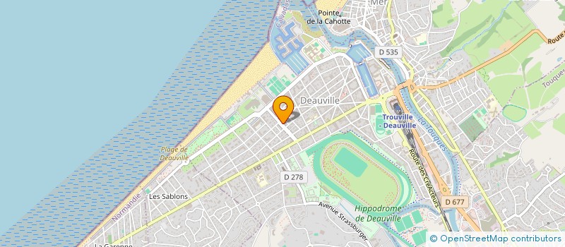 localisation de l'entreprise MADAME RENEE DESLANDES  TOUQUES