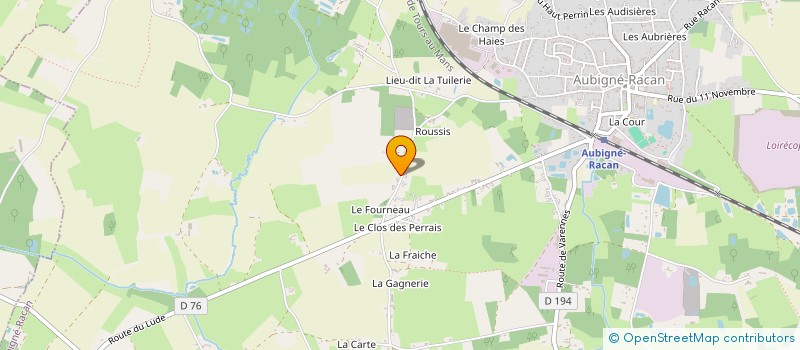 localisation de l'entreprise MADAME RENEE DESRUES  SAINT GERMAIN D ARCE