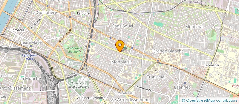 localisation de l'entreprise MADAME RENEE DEVIENNE à LYON