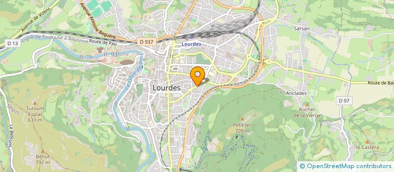 localisation de l'entreprise MADAME RENEE DOMPNIER  LOURDES