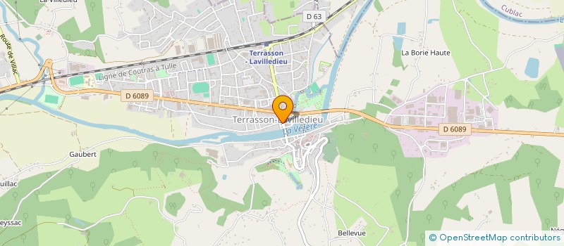 localisation de l'entreprise MADAME RENEE DOUSSEAUX  TERRASSON-LAVILLEDIEU