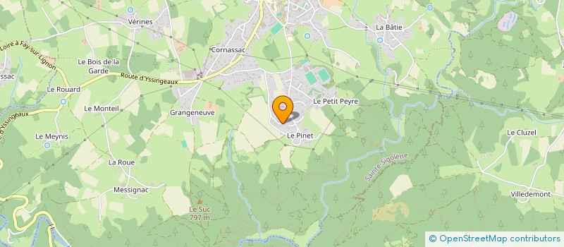 localisation de l'entreprise MADAME RENEE DRIOT  SAINTE-SIGOLENE