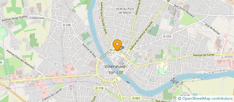 localisation de l'entreprise MADAME RENEE FAUVEL  VILLENEUVE-SUR-LOT